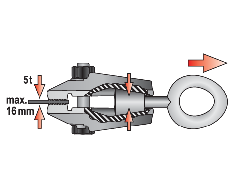 CLEMA STRANGERE 125MM, YATO YT-2542 MAX 5T