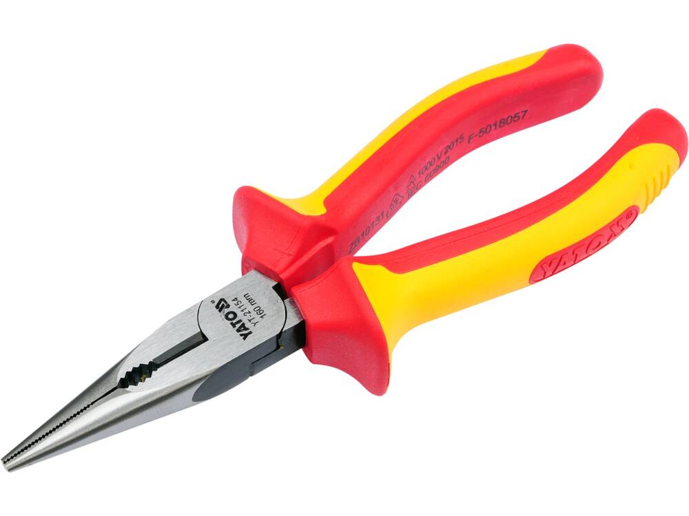 HOSSZÚ CSÖRŰ FOGÓ, YATO YT-21154 VDE, 160MM, 1000V