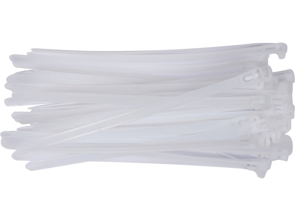 COLIER PLASTIC REUTILIZABIL YATO YT-70663 7,6X200MM 50 BUC, ALB