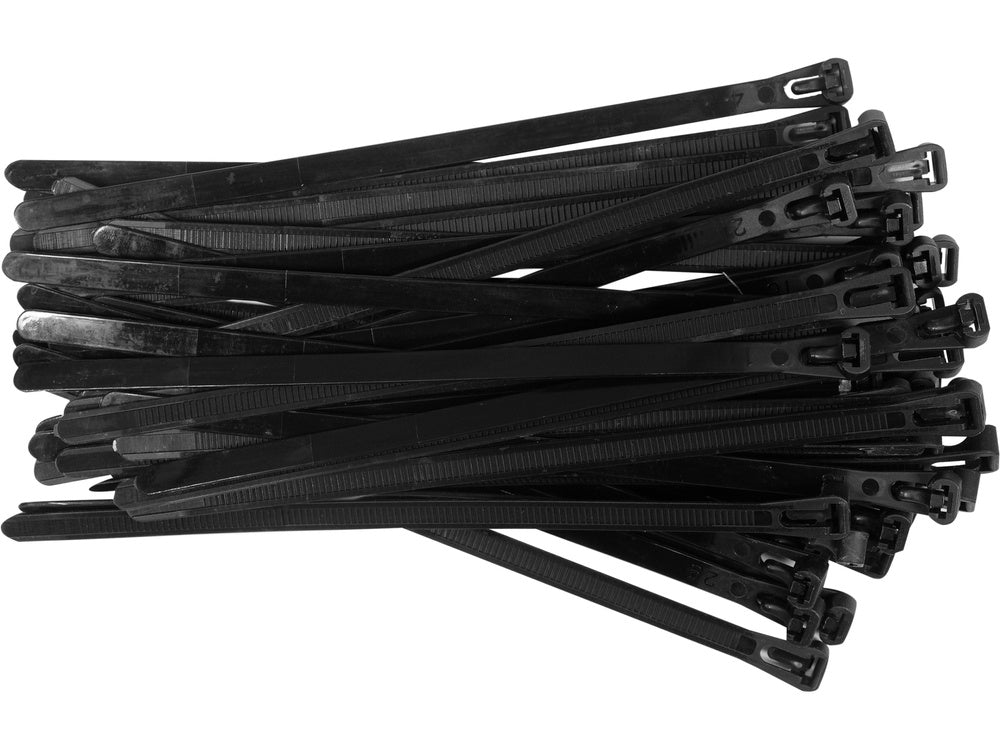 COLIER PLASTIC REUTILIZABIL YATO YT-70673 7,6X200MM 50 BUC, NEGRU
