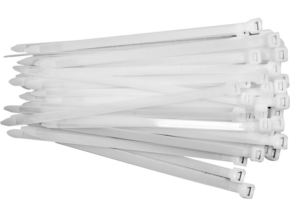 COLIERE DIN PLASTIC YATO YT-70630 200X7,6MM, 50 BUC, ALB