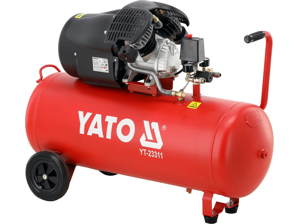 COMPRESOR AER 100L YATO YT-23311 , 2200 W (3 CP) , 2850 rpm , 412 l/min