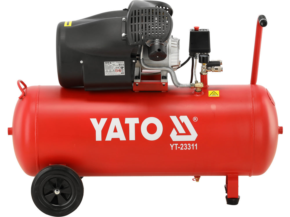 COMPRESOR AER 100L YATO YT-23311 , 2200 W (3 CP) , 2850 rpm , 412 l/min
