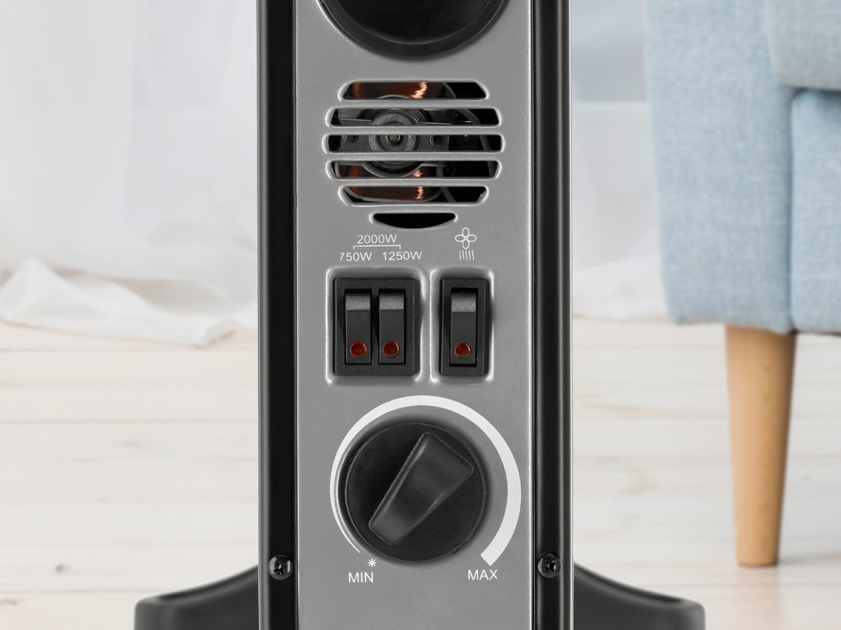 ELEKTROMOS KONVEKTOR 2000W LUND 68651 FEKETE