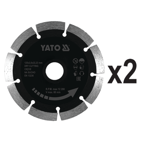 KŐMŰVES CSATOLÓVÁGÓ, YATO YT-82015 1700W, 125MM