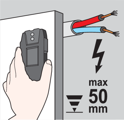 VOREL 81786 KÁBEL- ÉS FÉMPROFIL-ÉRZÉKELŐ