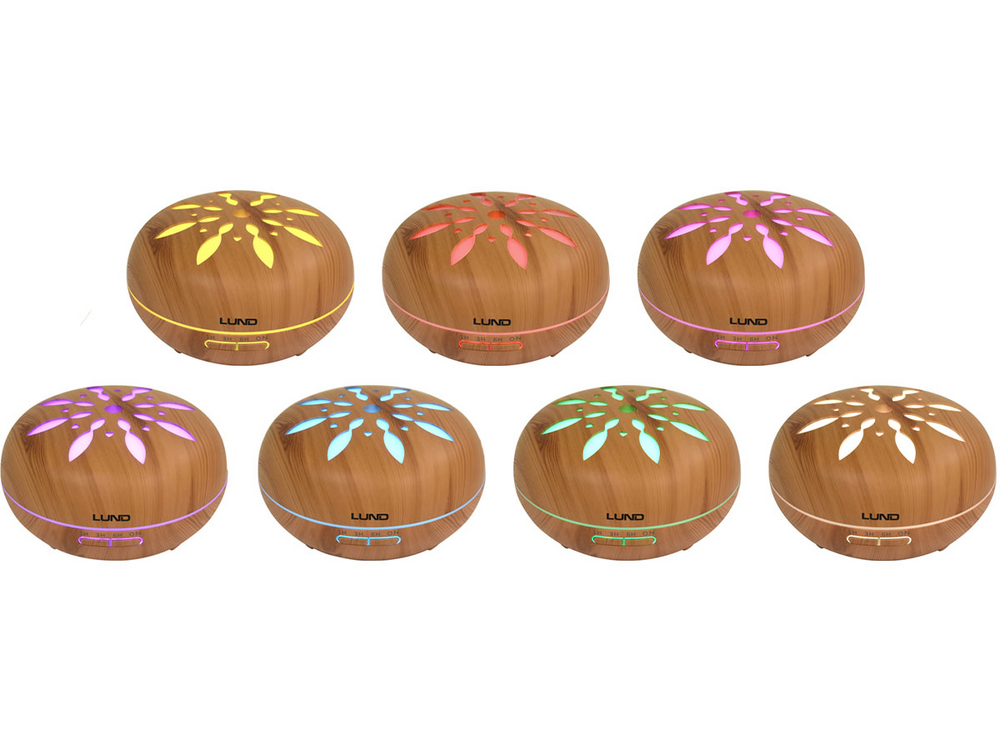 AROMATERÁPIÁS DIFFÚZOR 500ML, LUND 66902 12W, TÁVIRÁNYÍTÓVAL