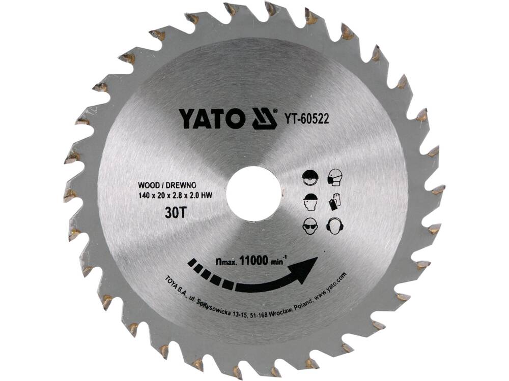 DISC CIRCULAR PENTRU YATO YT-60522 LEMN 140X30TX20MM
