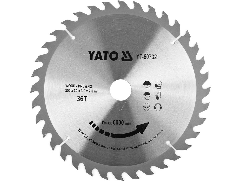 YATO YT-60732 KÖR TÁRCSA FA 255X36TX30MM