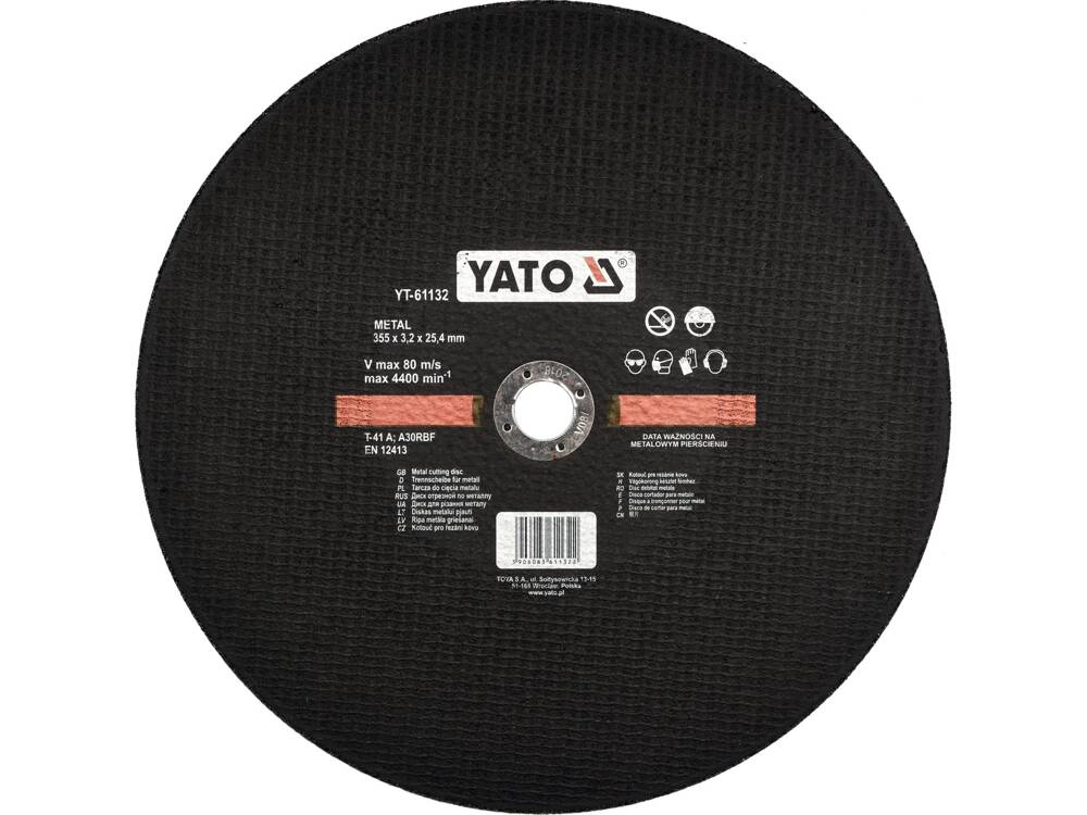 DISC DEBITAT METAL YATO YT-61132 355X25.4X3.2MM