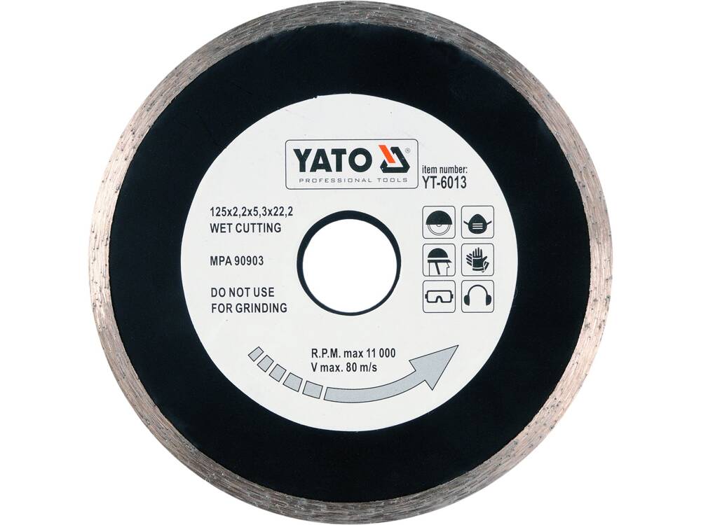 EN YATO GYÉMÁNTKORONG YT-6013 125MM EN 125MM GYÉMÁNTKORONG