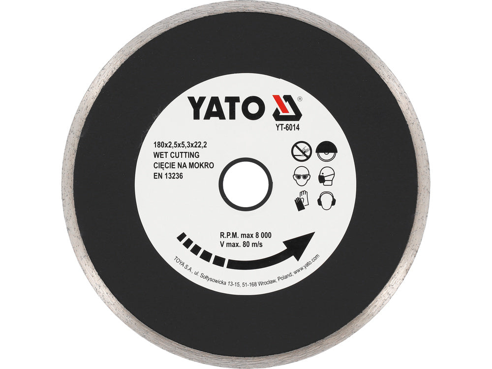 DISC DIAMANTAT EN YATO YT-6014 180MM