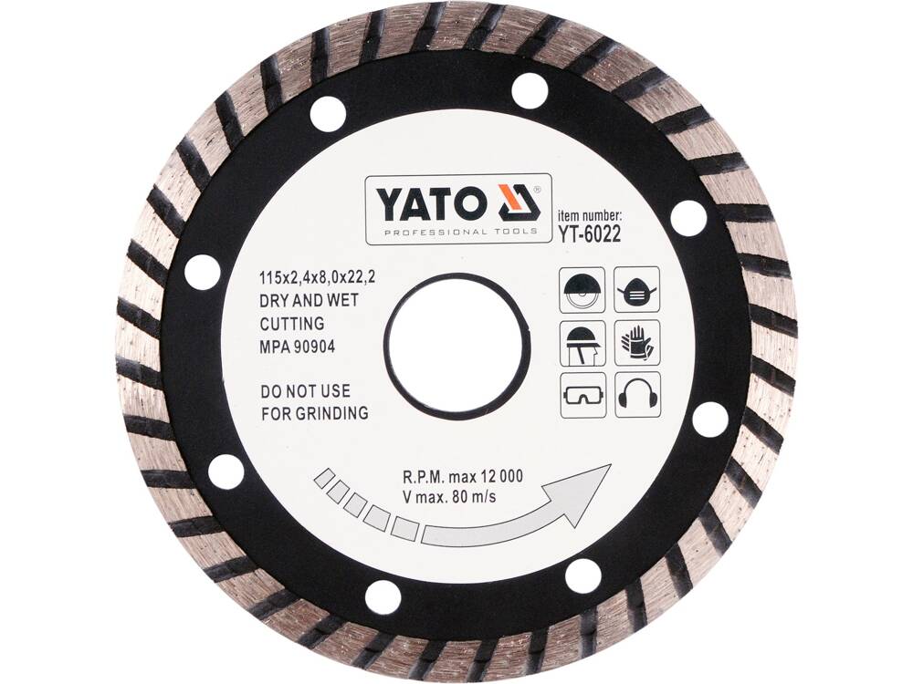 DISC DIAMANTAT TURBO YATO YT-6022 115MM