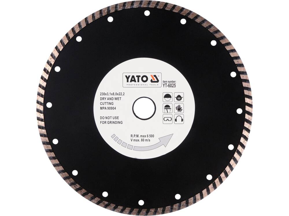 DISC DIAMANTAT TURBO YATO YT-6025 230MM