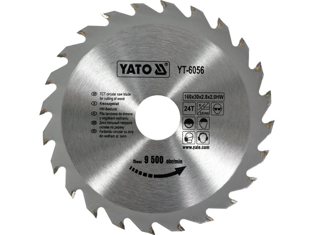 WOLFRAM FŰRÉSZKORONG YATO YT-6056 FÁHOZ 160X24TX30MM