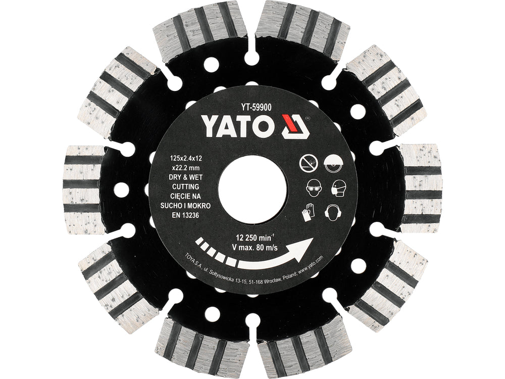 DISC PENTRU BETON ARMAT 125MM Yato YT-59900