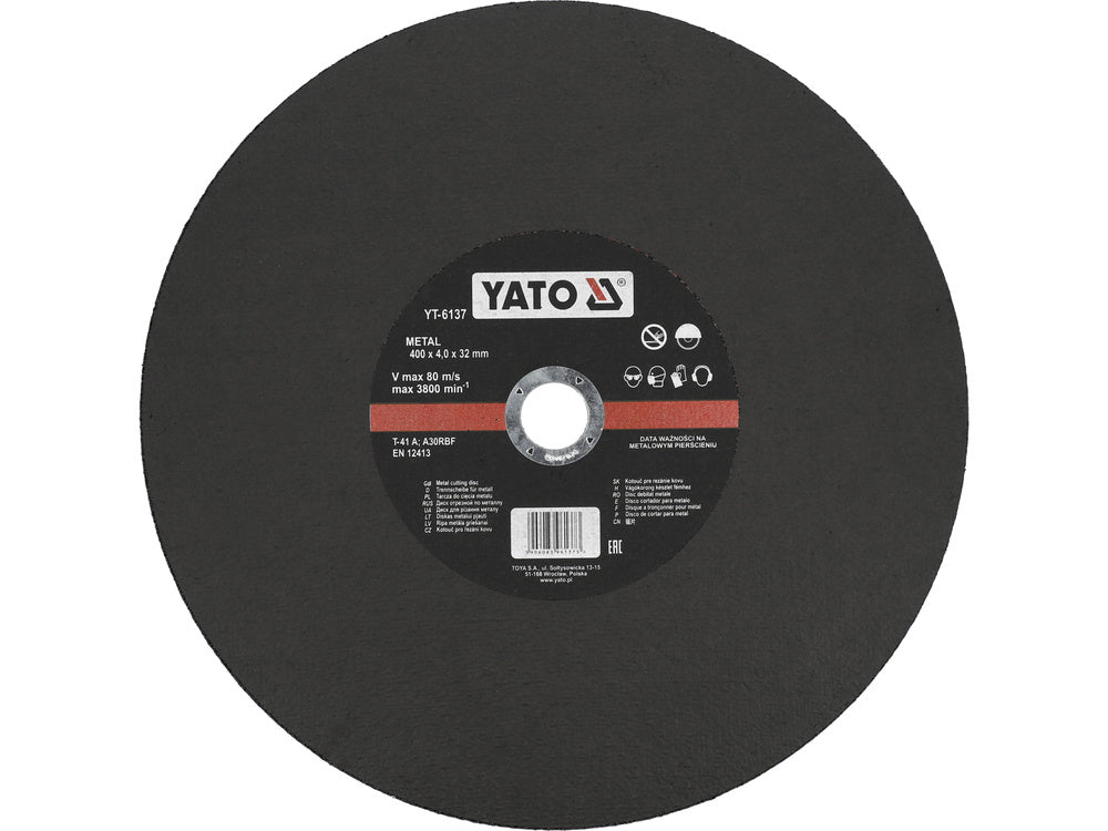 DISC TAIAT METAL YATO YT-6137 400X4.0X32MM