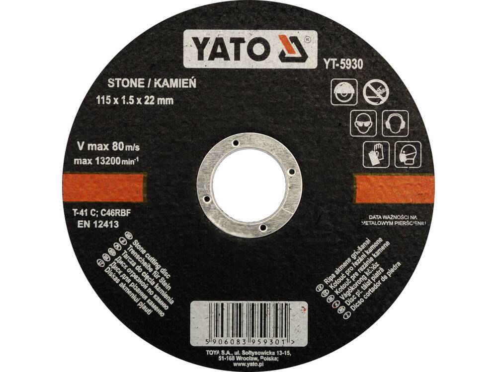 DISC TAIAT PIATRA YATO YT-5930 115X1.5X22MM