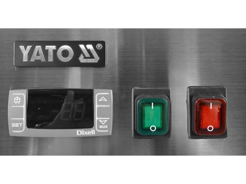 YATO YG-05225 GN2/1 HŰTŐSZEKRÉNY ÜVEG AJTÓVAL, 650L