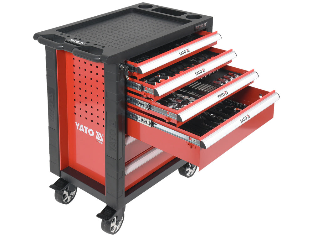 YATO SZERSZÁMSZEKRÉNY YT-55300, 958X766X465MM, 177 DARABOS SZERSZÁMMAL FELSZERELT