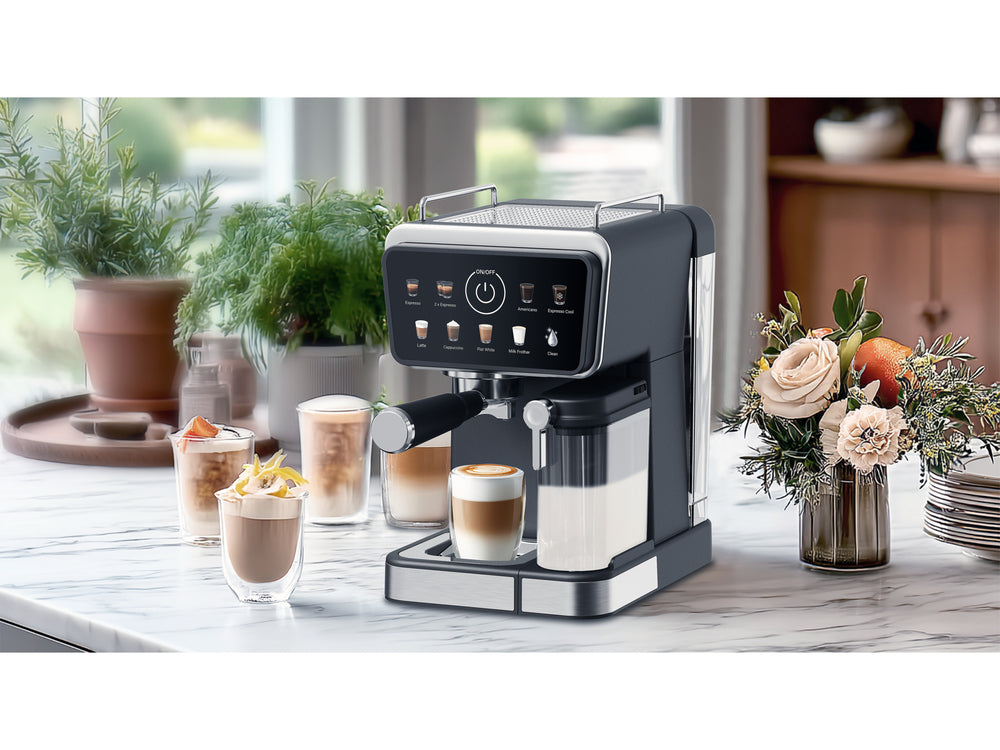 Espressor LUND 68502, spumat lapte, 1350 W - imagine 4