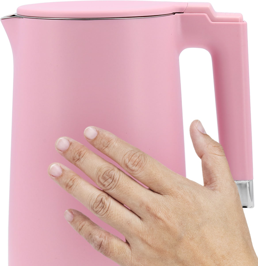 ELEKTROMOS VÍZFORRALÓ 1,5L LUND 68209 RÓZSASZÍN, HŰVÖS TAPINTÁSÚ