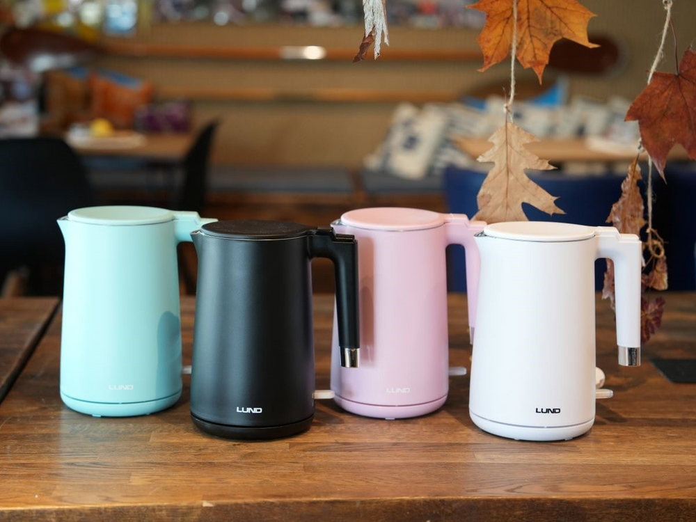 ELEKTROMOS VÍZFORRALÓ 1,5L LUND 68209 RÓZSASZÍN, HŰVÖS TAPINTÁSÚ