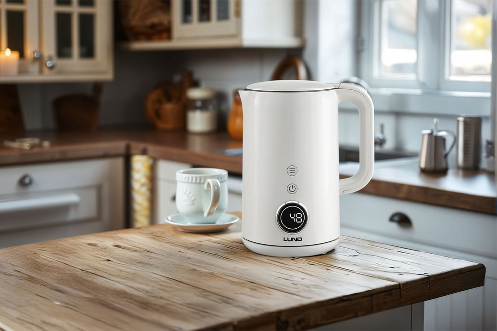ELEKTROMOS VÍZFORRALÓ 1,7L, LUND 68223 HŐMÉRSÉKLET-SZABÁLYOZÓ, FEHÉR