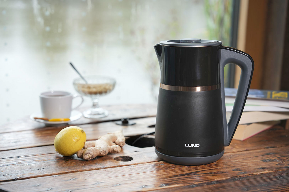 ELEKTROMOS VÍZFORRALÓ 1,7L, LUND 68217 HŐMÉRSÉKLET-SZABÁLYOZÓ, FEKETE