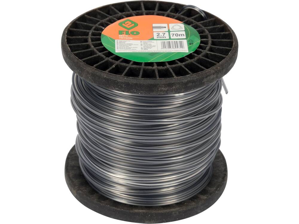 SZÉNYVÁGÓZSINÓR 2,7 MMX70M, FLO 89474 HÁROMSZÖG ALAKÚ