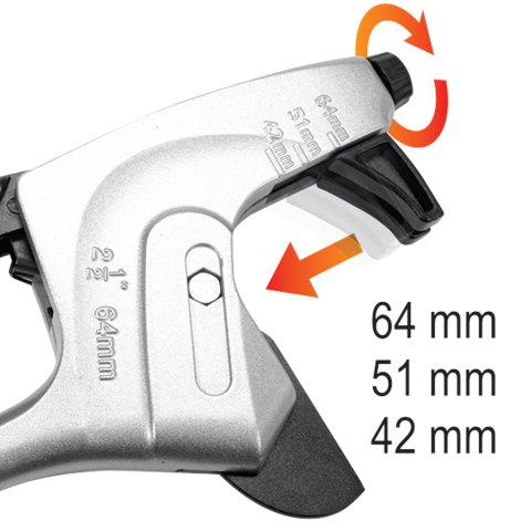 FOARFECA PENTRU TEVI YATO YT-22295 PE, 3-64MM
