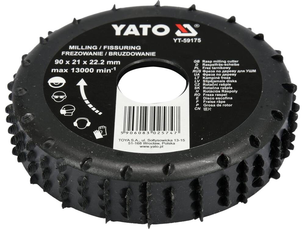 FREZA RASPEL 90X21X22.2MM YATO YT-59175