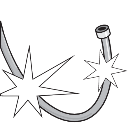 FURTUN DE DUS, FALA 75655 2M, PVC, ARGINTIU