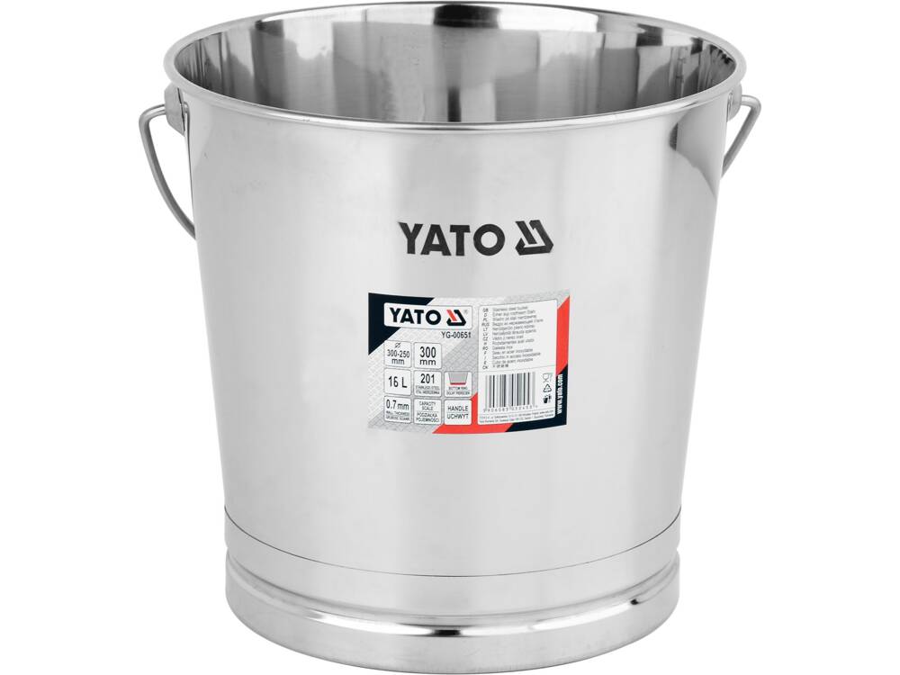 GALEATA DIN OTEL YATO YG-00651 INOXIDABIL, 18L