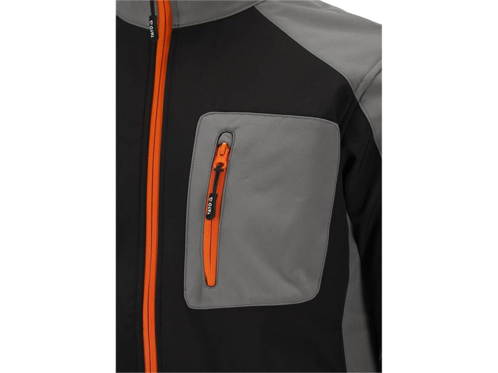 SOFTSHELL KABÁT, FEKETE/SZÜRKE, YATO YT-79535 XXXL