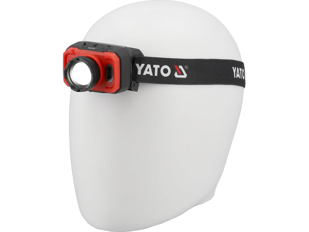 FEJLÁMPA YATO YT-085941 ELEMMEL 600LM, MOZGÁSÉRZÉKELŐVEL