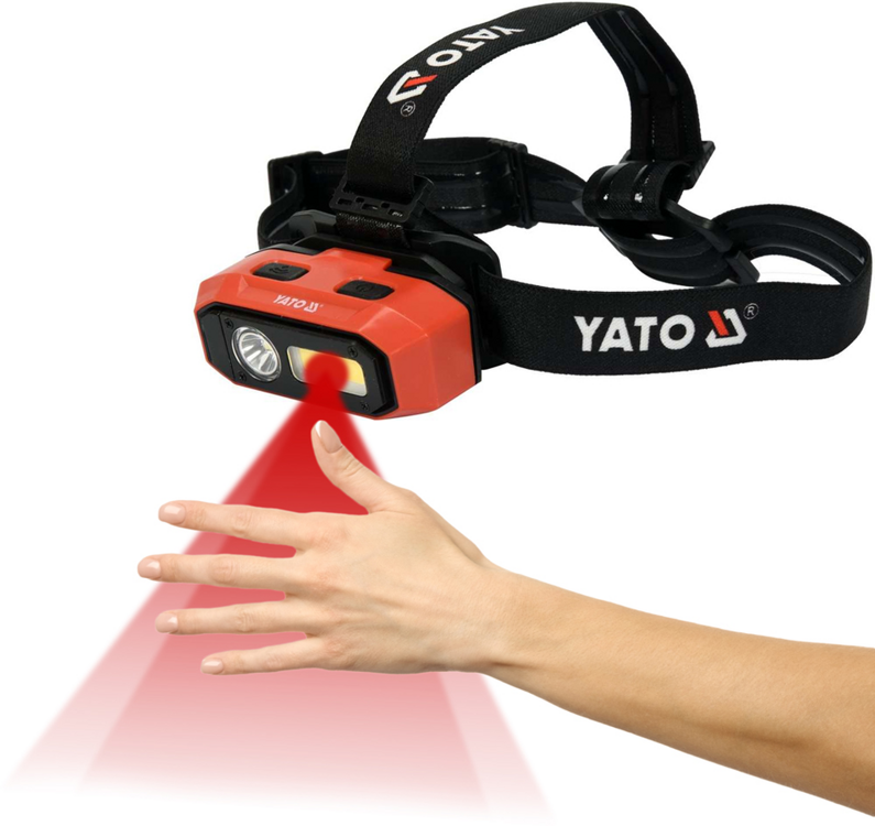 LANTERNA DE CAP YATO YT-08594 CU ACUMULATOR, 800LM,3.7V, 2200MAH