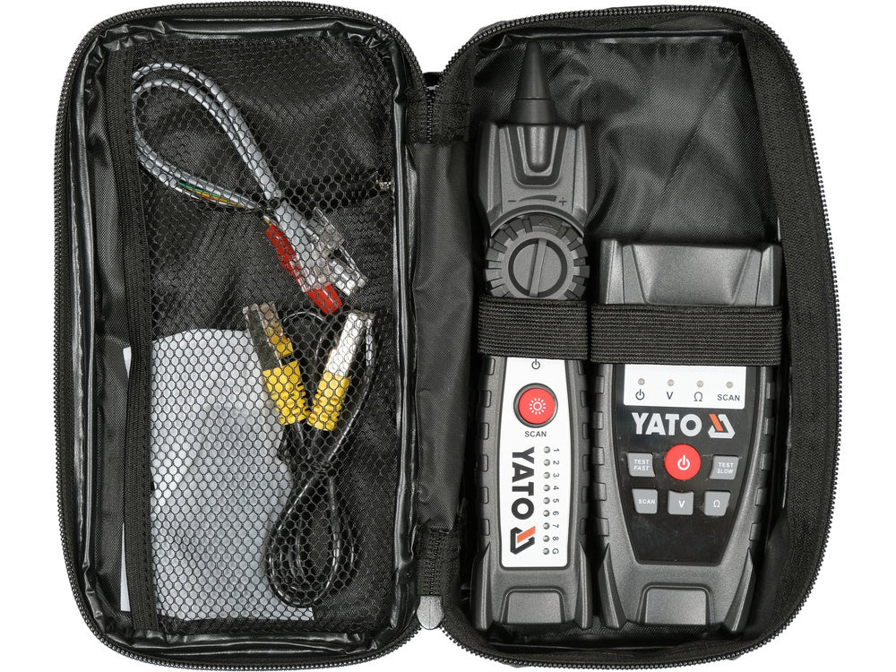 YATO YT-73137 HELYMEGHATÁROZÓ ÉS TESZTER RJ11 RJ45 HÁLÓZATI KÁBELEK ELLENŐRZÉSÉHEZ, ZAVARÁLLÓ
