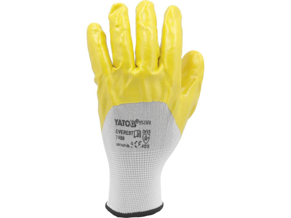 YATO MUNKAKESZTYŰ YT-7481 PE/NITRILIT MÉRET 10