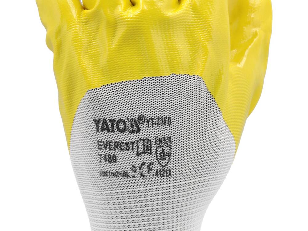 YATO MUNKAKESZTYŰ YT-7481 PE/NITRILIT MÉRET 10