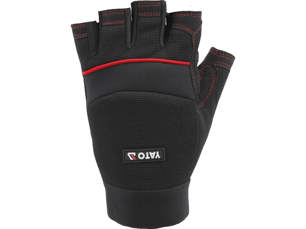 YATO YT-74660 Ujjatlan kesztyű, 10-es méret, fekete