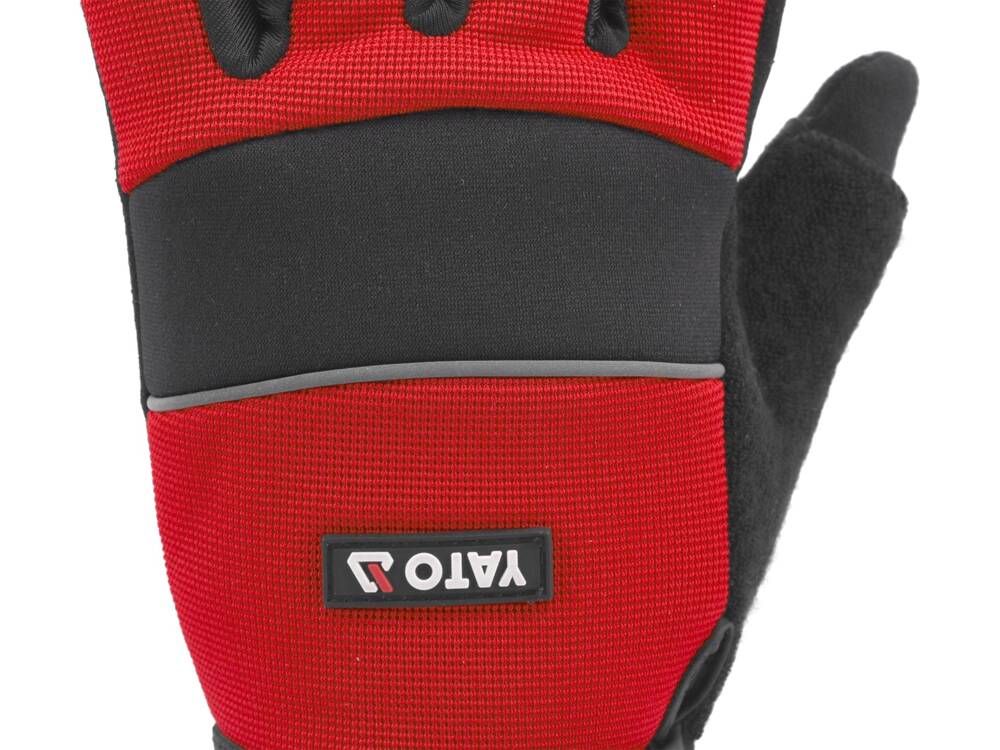 YATO YT-74662 Ujjatlan kesztyű, 10-es méret, piros