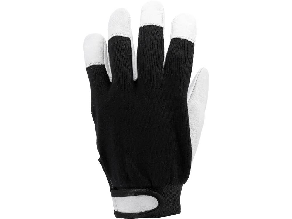 MANUSI LUCRU MARIMEA YATO YT-74640 10, BUMBAC/PIELE NEGRU