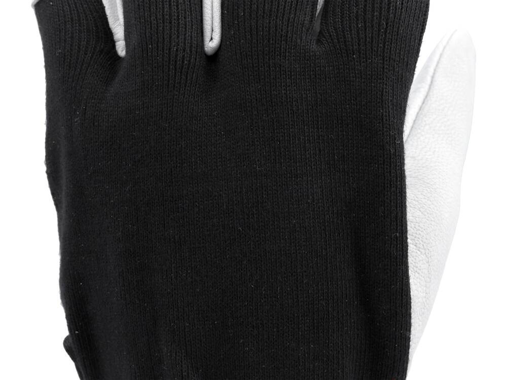 MANUSI LUCRU MARIMEA YATO YT-74640 10, BUMBAC/PIELE NEGRU