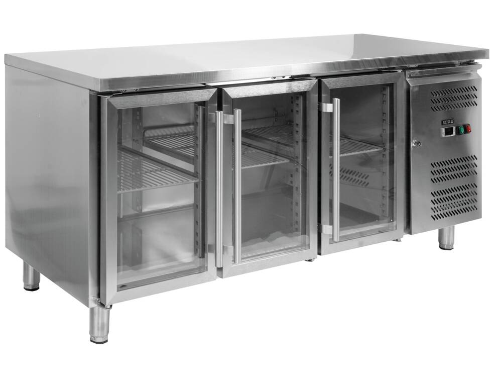 HŰTŐASZTAL, 417L, YATO YG-05257 1795X700X850MM, 3 ÜVEGAJTÓ