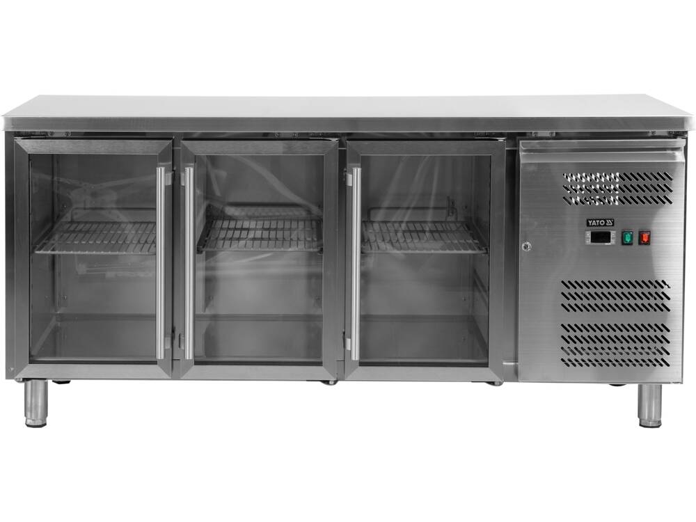 HŰTŐASZTAL, 417L, YATO YG-05257 1795X700X850MM, 3 ÜVEGAJTÓ