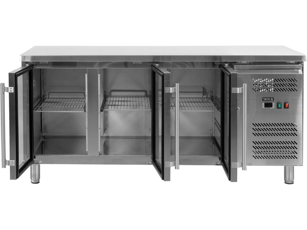 HŰTŐASZTAL, 417L, YATO YG-05257 1795X700X850MM, 3 ÜVEGAJTÓ