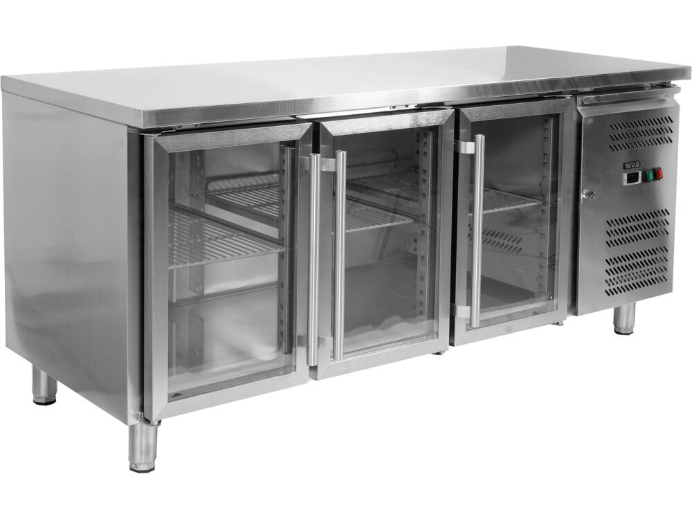 HŰTŐASZTAL, 417L, YATO YG-05257 1795X700X850MM, 3 ÜVEGAJTÓ
