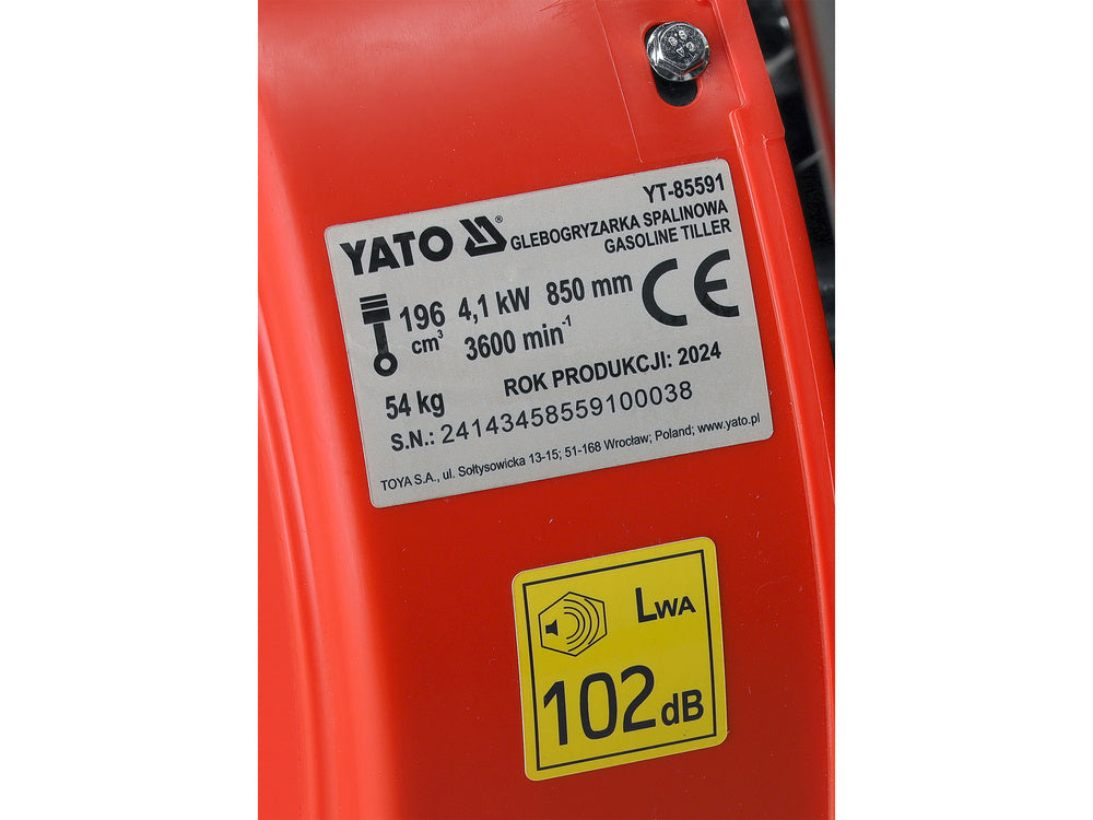 YATO YT-85591 35/85CM, 4.1KW BENZIN MOTOROS CSAVAROZÓ