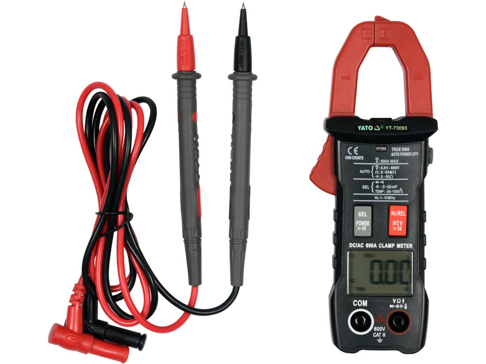 DIGITÁLIS MULTIMÉTER YATO YT-73093 SZORÍTÓVAL